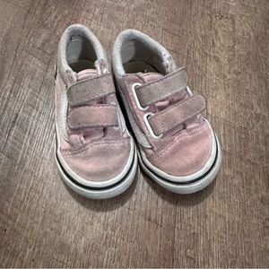 Vans Toddler Old Skool V Shoe Pink 5T